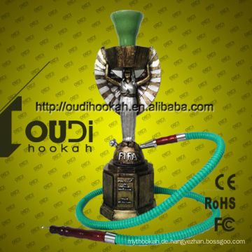 Neue Design Huka Shisha Porzellan Großhandel Glas Rauchen Pfeifen Khalil Mamoon Huka